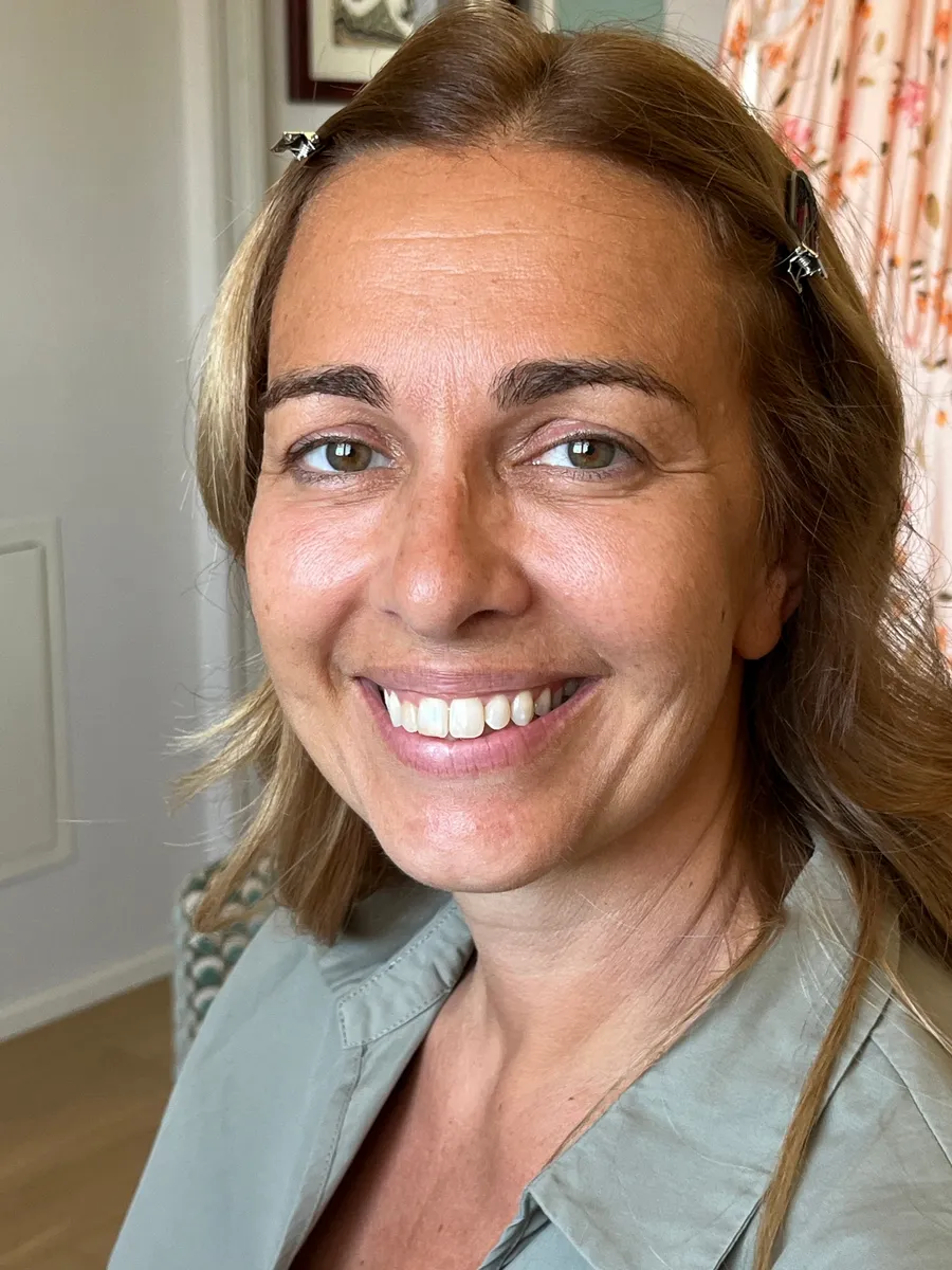 Prima del trucco pelle matura