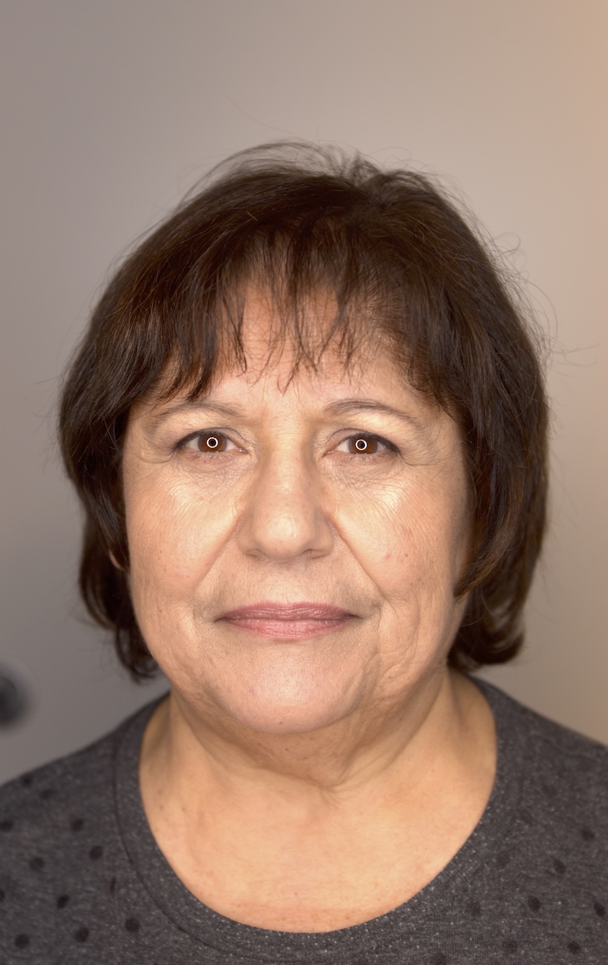 Dopo il trucco per pelle matura